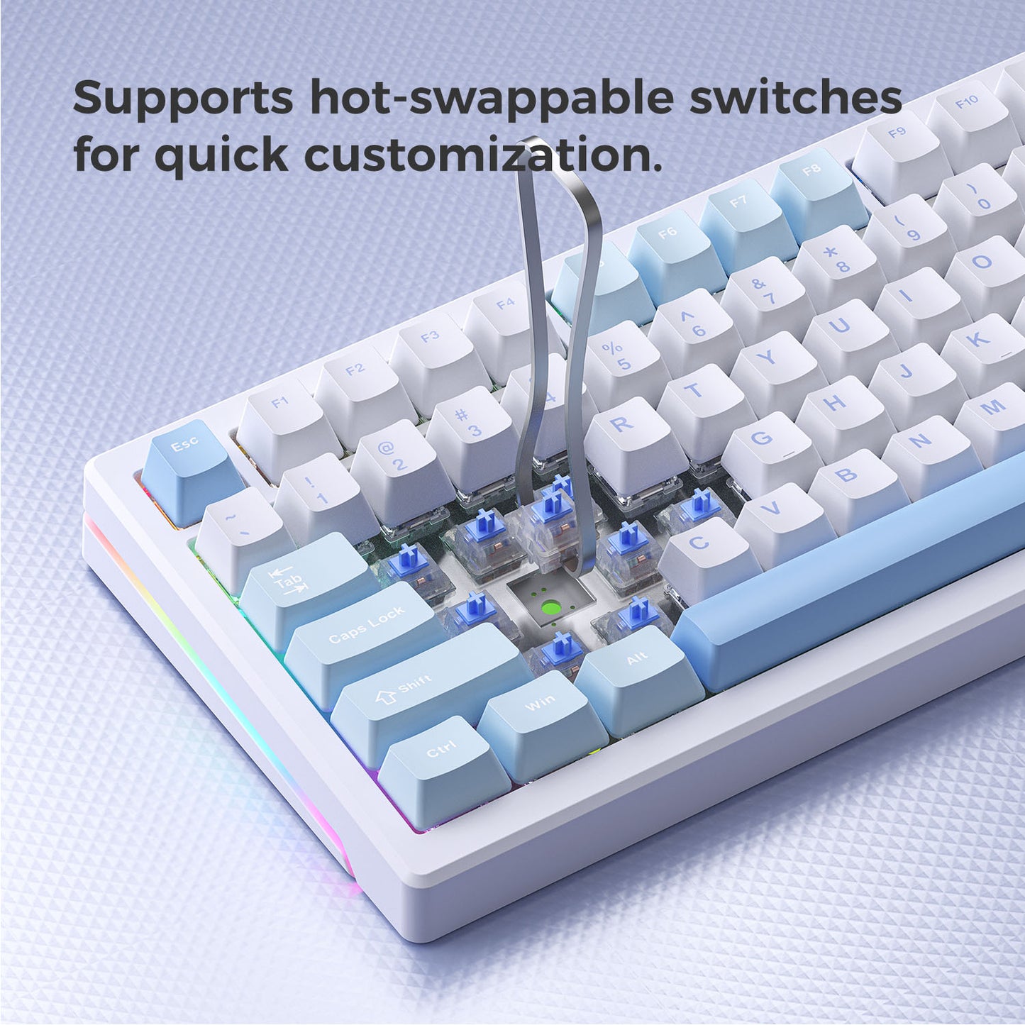 GEN 75 Mechanical Keyboard Wired & Wireless Bluetooth RGB Tri-Mode Gaming Keyboard