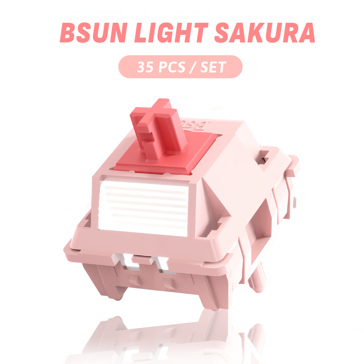 BSUN Light Sakura Silent Linear Switch (35Pcs/Box)
