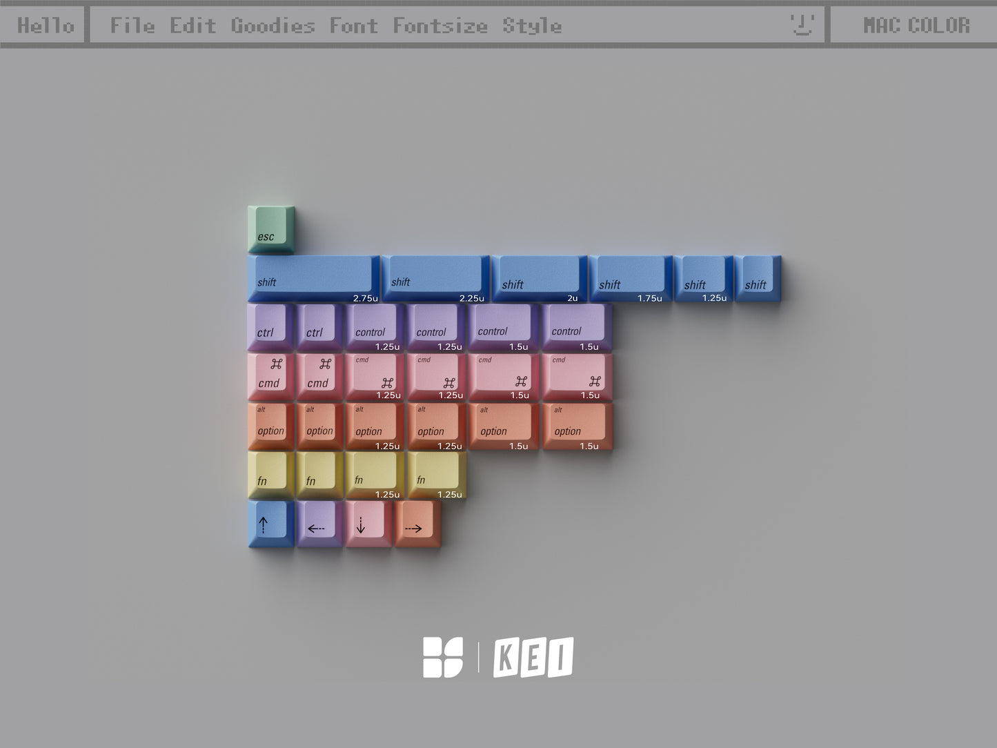 KBS Mac Color Keycap Set
