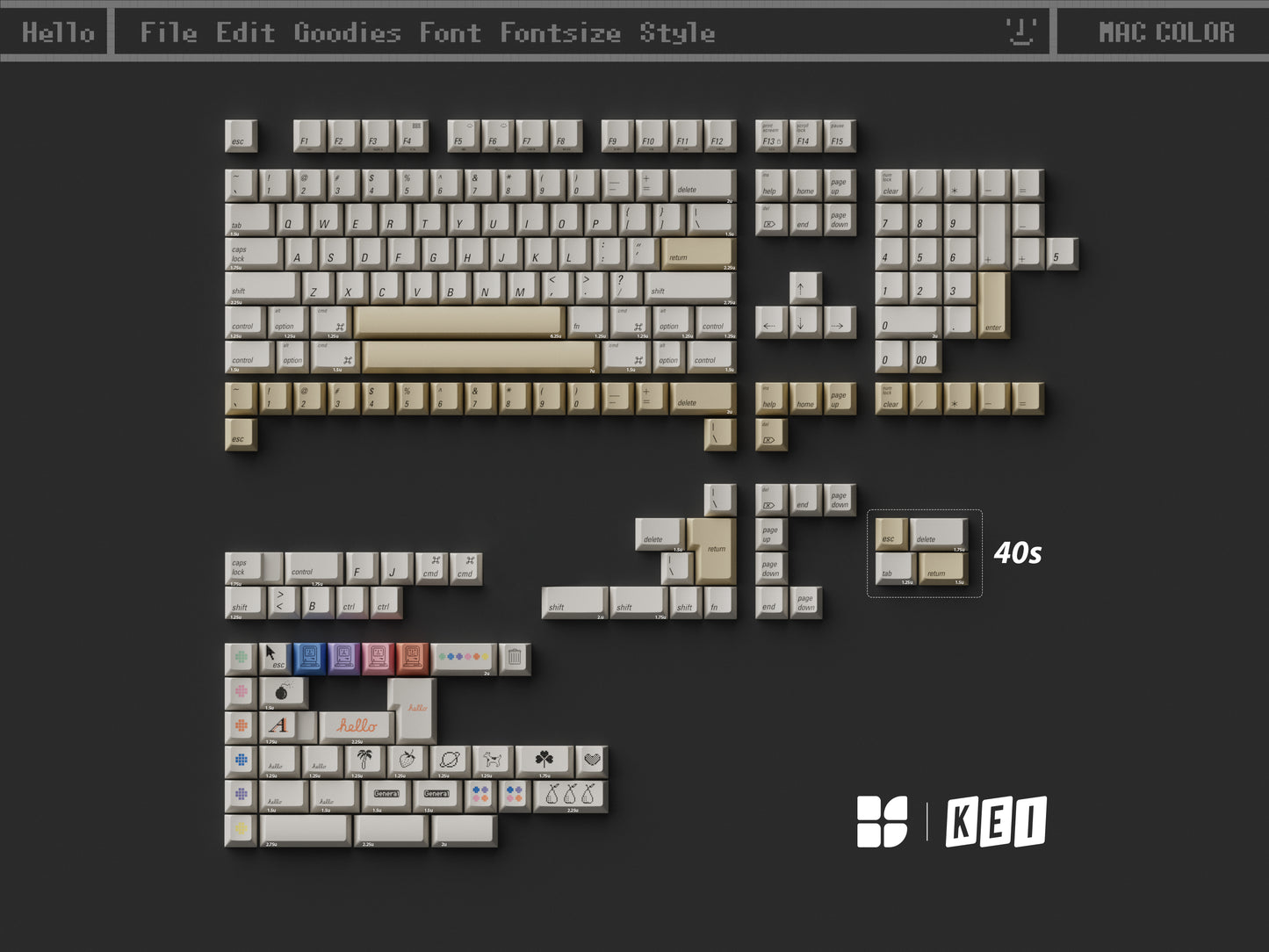 KBS Mac Color Keycap Set