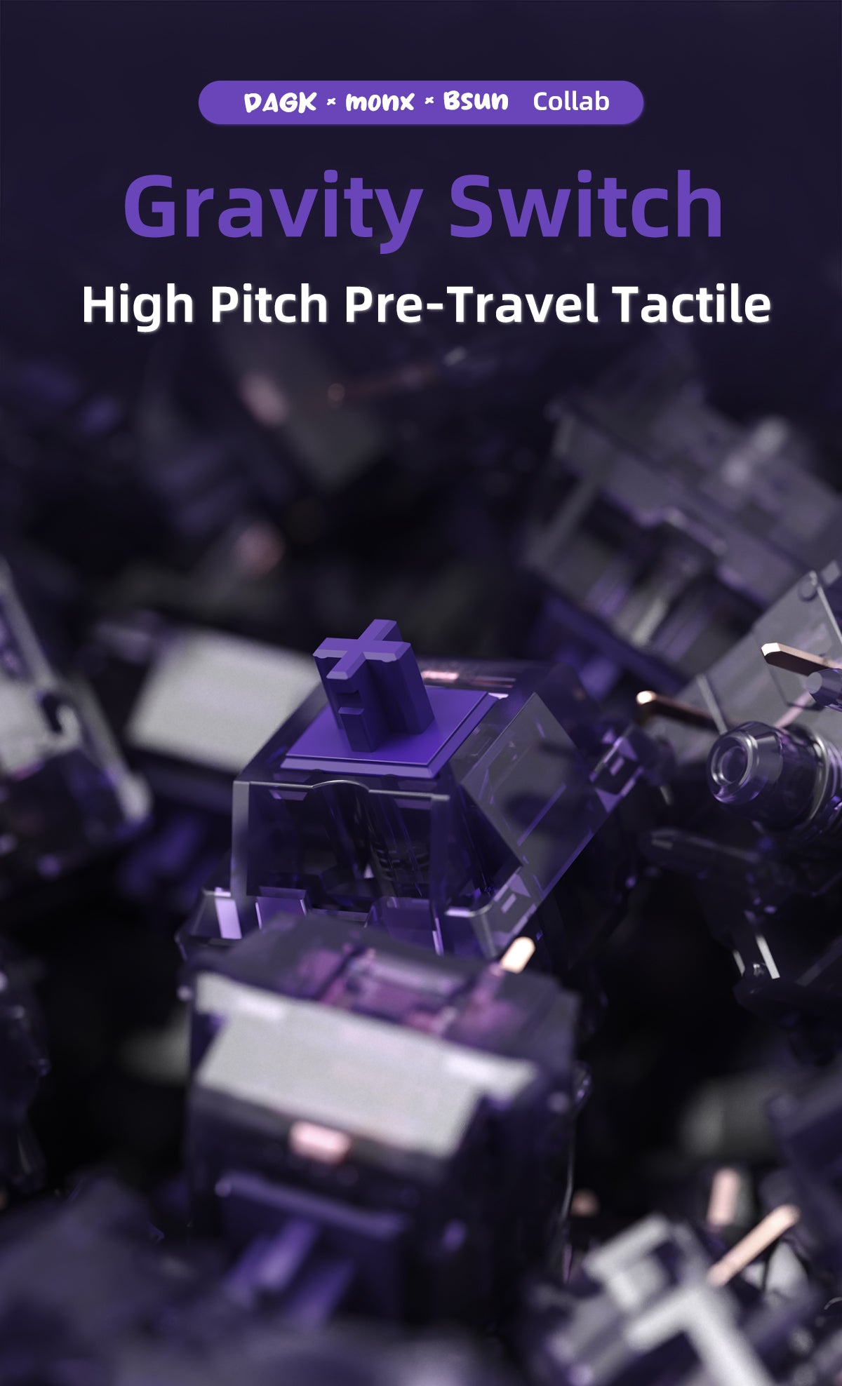 BSUN Gravity Tactile Switch (35Pcs/Box)