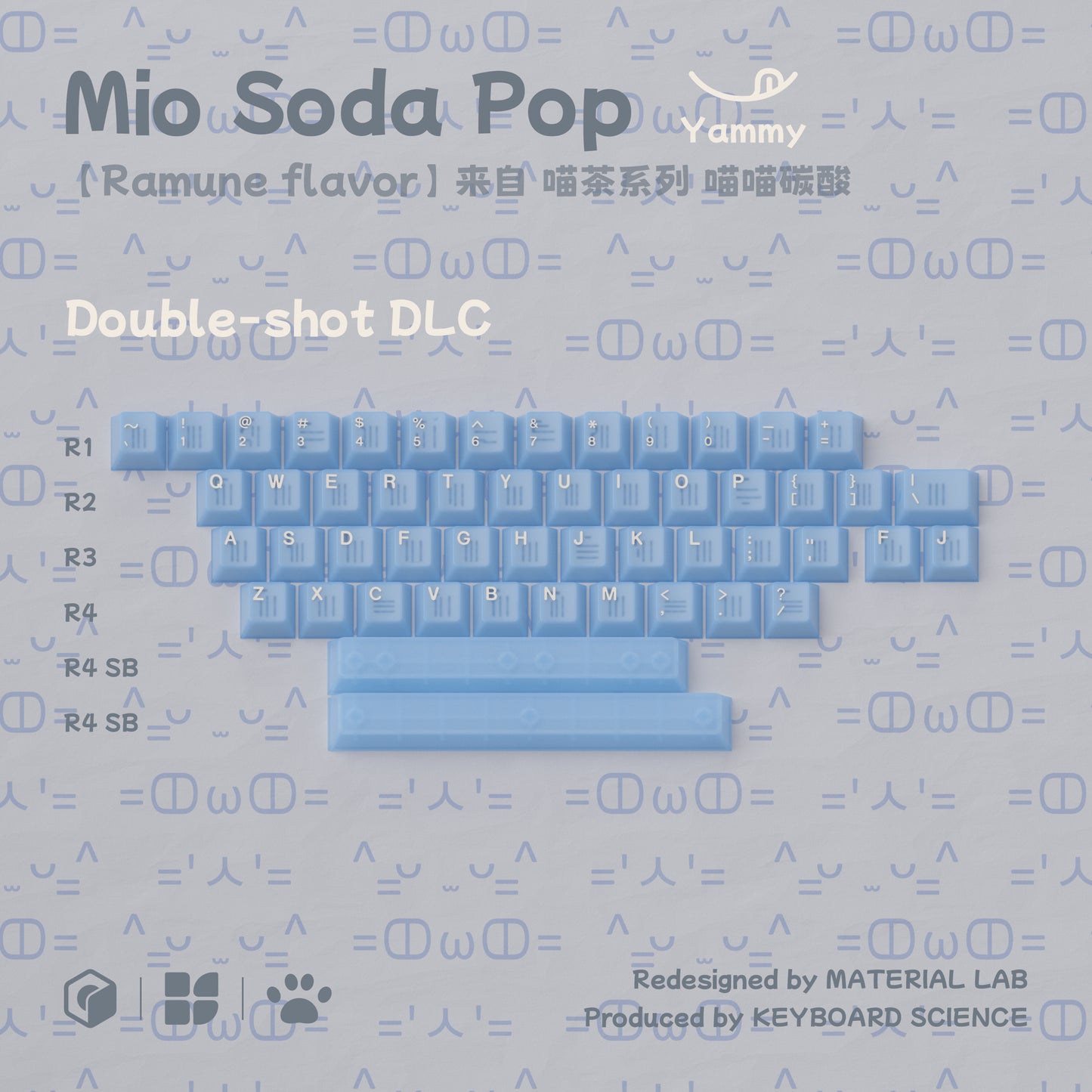 KBS Mio Soda Pop Keycap Set