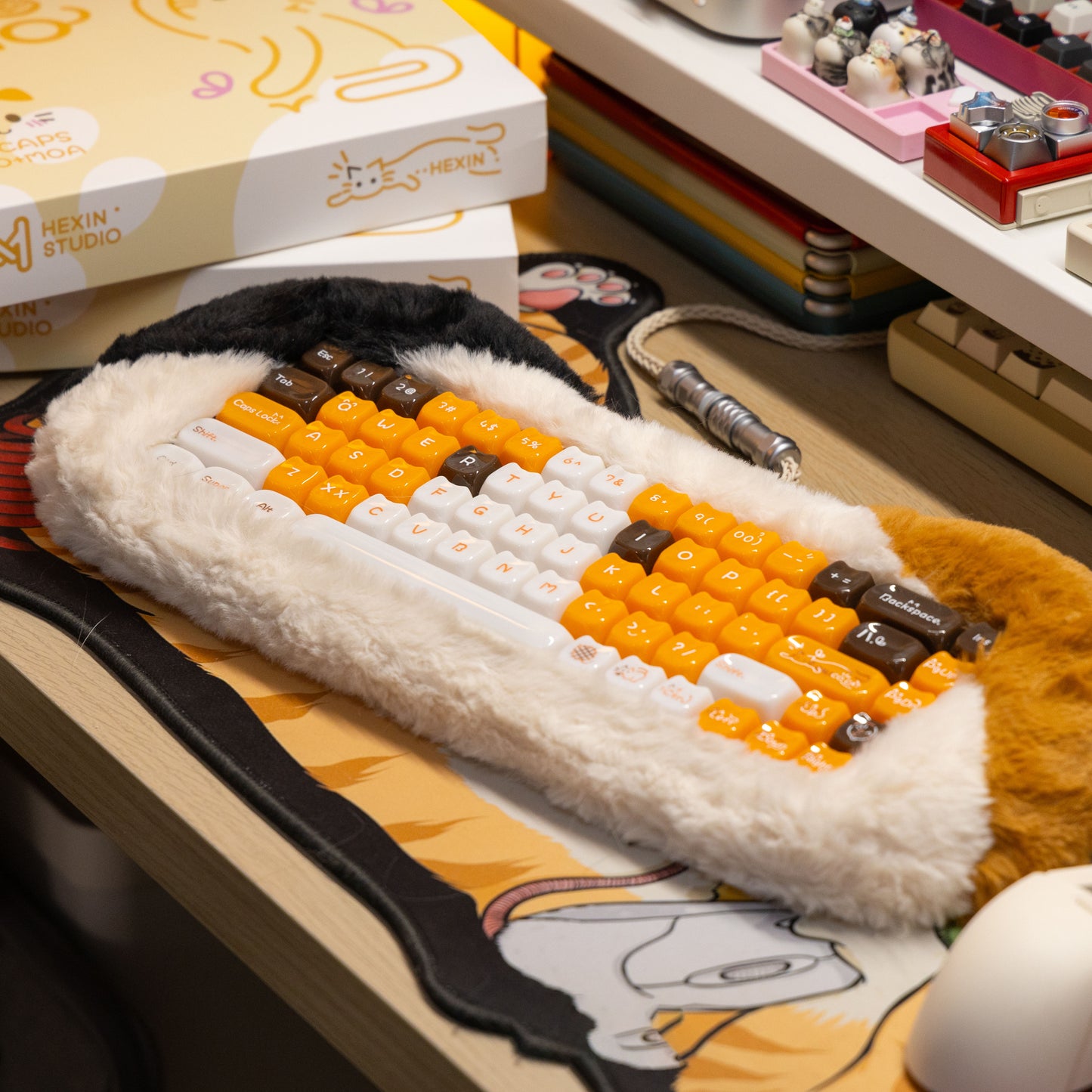 Hexin Candy Cat Keycap Set