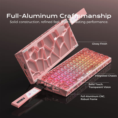 PolarStar 64 HE - 60% Wired Hall Effect RGB Aluminum Gaming Keyboard