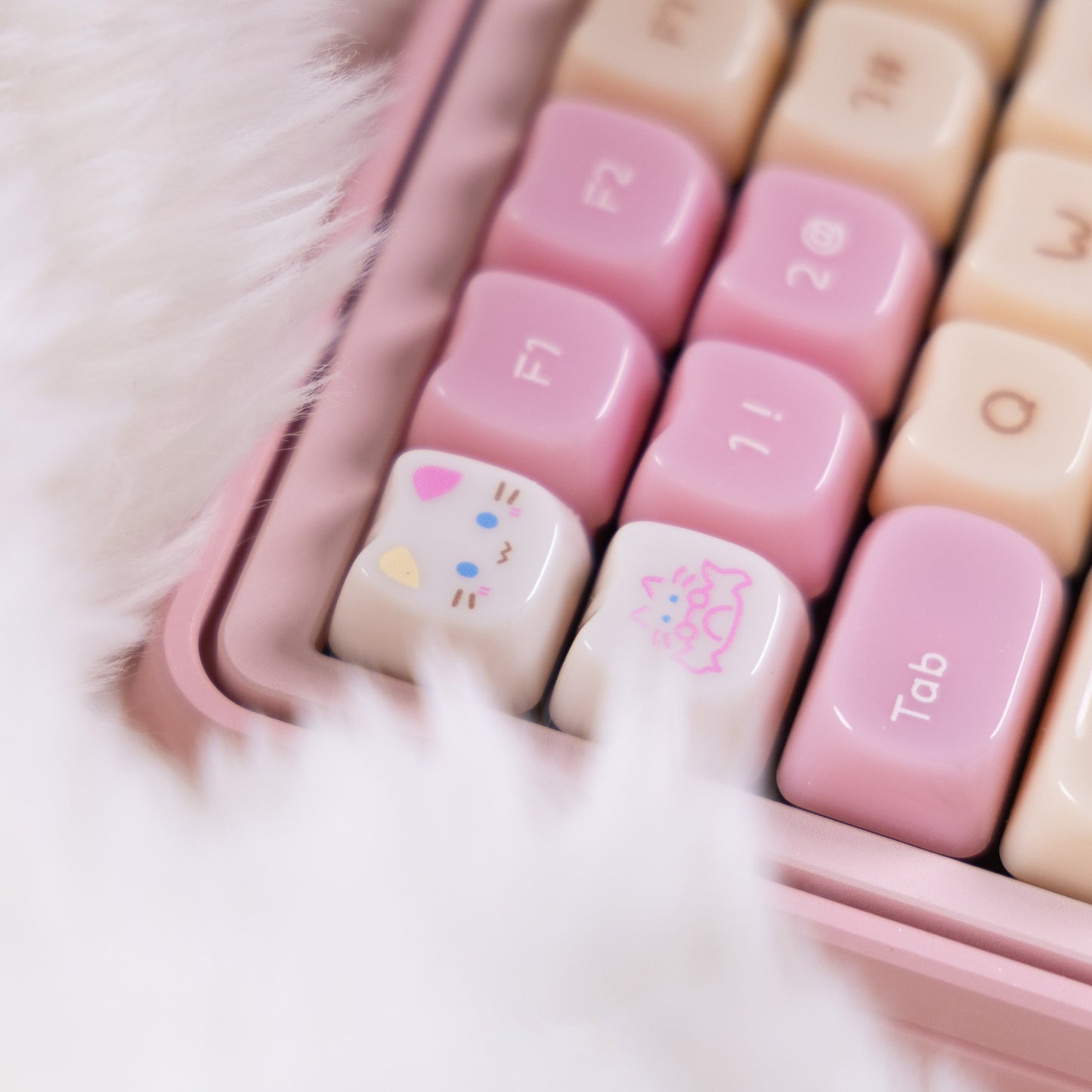 Hexin Candy Cat Keycap Set