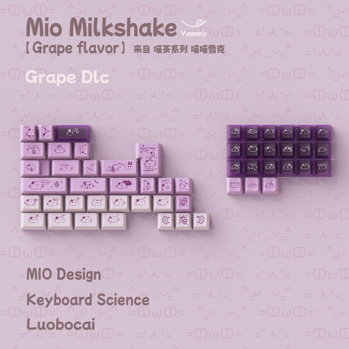 KBS Mio Milkshake Keycap Set