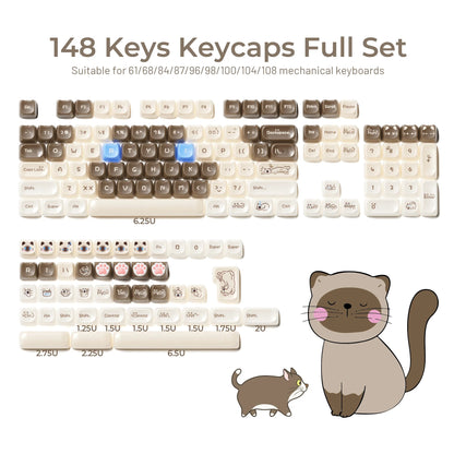 Hexin Candy Cat Keycap Set
